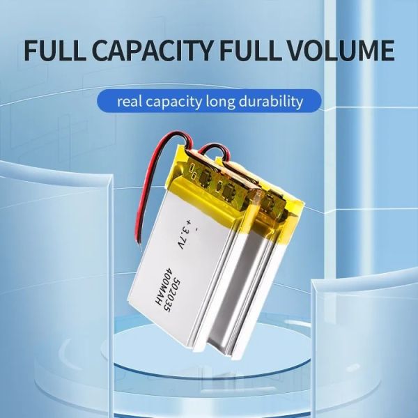 3.7V 400mAh 502035 Lithium Polymer Battery Rechargeable Li-Polymer Battery Pack