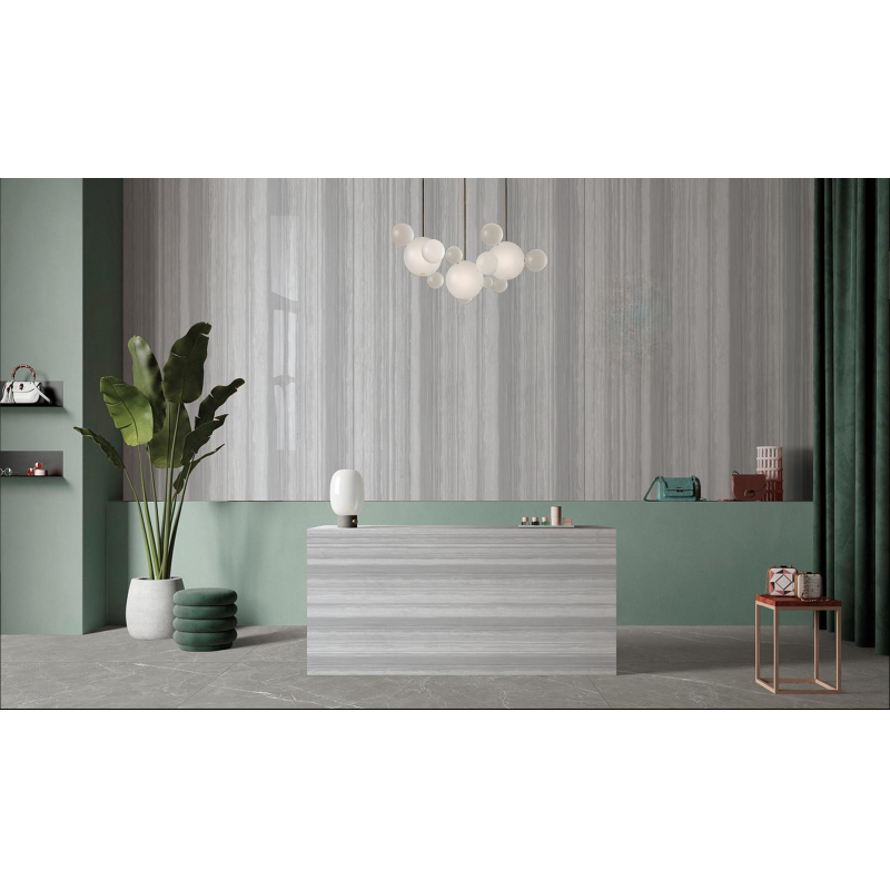 Wood Look Finished Porcelain Slab Sintered Stone 1200*2400 for Floor and Wall Tile