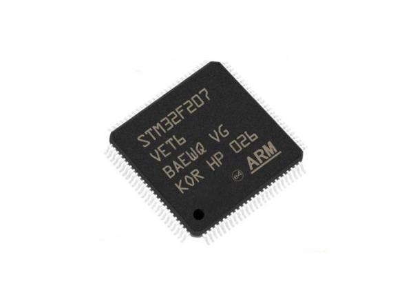 STM32F207VET6 microcontrolador de superfície IC do pacote 120MHz 512KB da montagem 100-LQFP