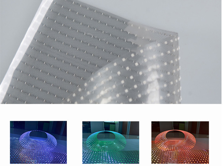 прозрачное СИД 2500cd/sqm показывает пикселы 240VAC 10mm для витрины
