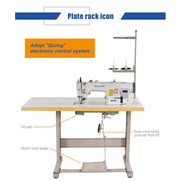 2500RPM Flat Bed Sewing Machine