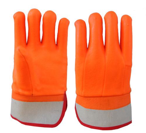 Orange Hand Protection Cold Storage Work Gloves Excellent Abrasion And Grip