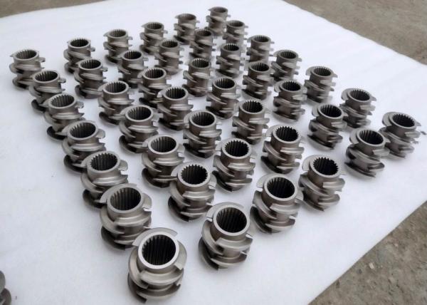 Peças especiais da máquina da extrusora dos elementos do parafuso do OEM para a extrusora de parafuso do gêmeo de JSW