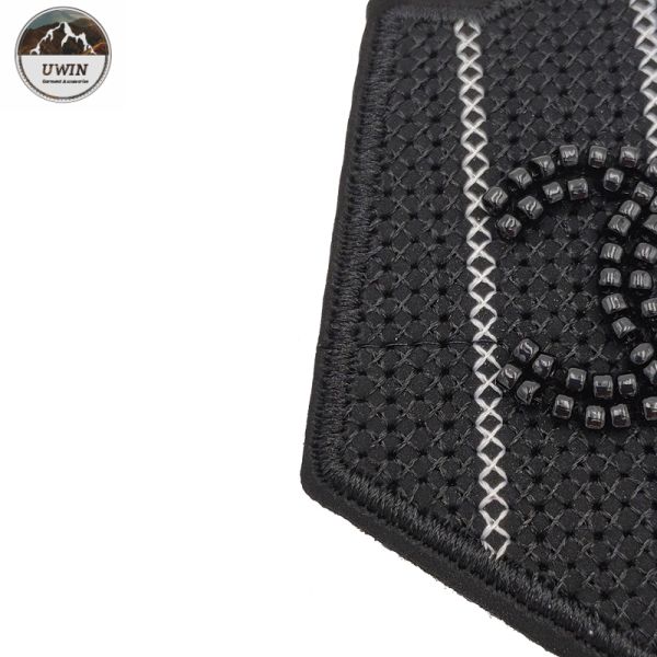 Customized Size Custom Sew On Patches No Minimum 3D With Twill / Felt Fabric