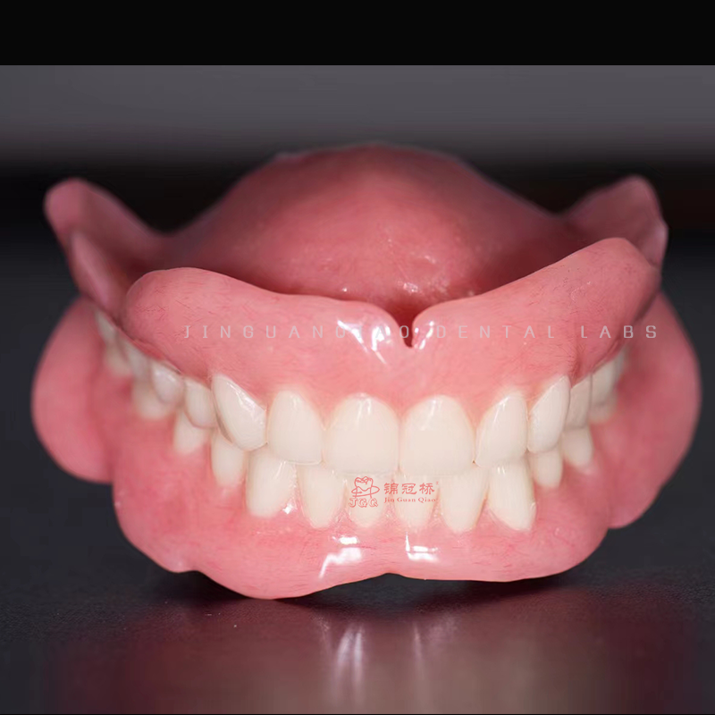 Customized Removable Dentures 3D Laser Printing CE Certified for Secure Fit