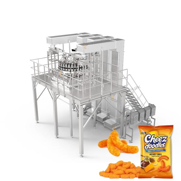 Máquina automática de envasado de chips de yuca 60-100 BPM 220V