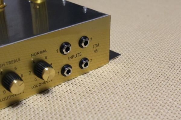 Marshall Style JTM45 Hand Wired All Tube Guitar Amplifier Head Chassis with Ruby Tubes 50W in Black Musical Instruments