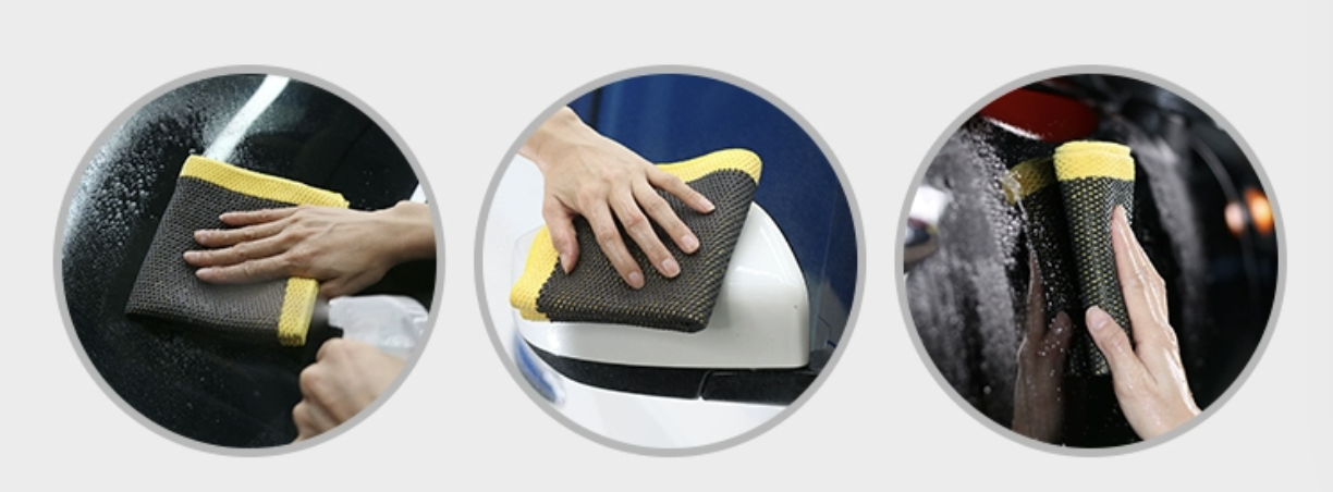 Yellow Microfiber Car Detailing Magic Clay Towel And Cloth Non Scratch