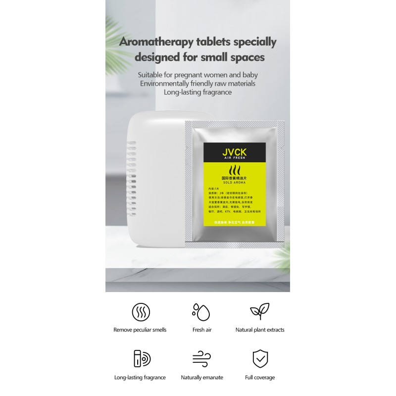 Wall Mounted Solid Fragrance Air Freshener 90*130*7mm Size for Commercial and Household Use