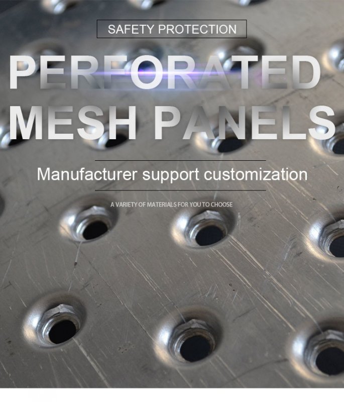High Strength Steel Option Perforated Metal Products Bulk Order Friendly