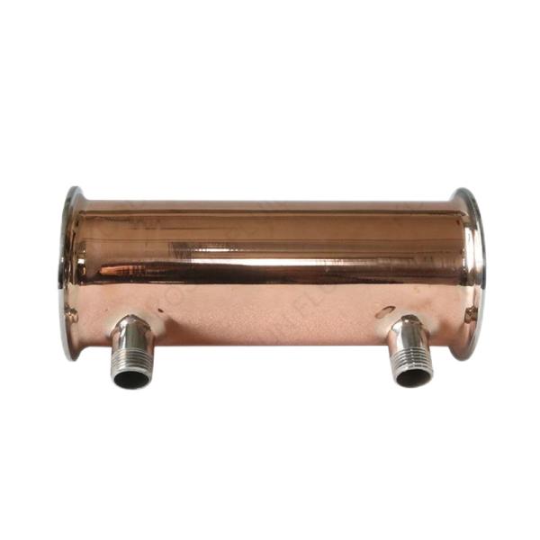 Código da cabeça cilíndrica de aço inoxidável 304 316 Tri-clamp deflegmator condensador de refluxo