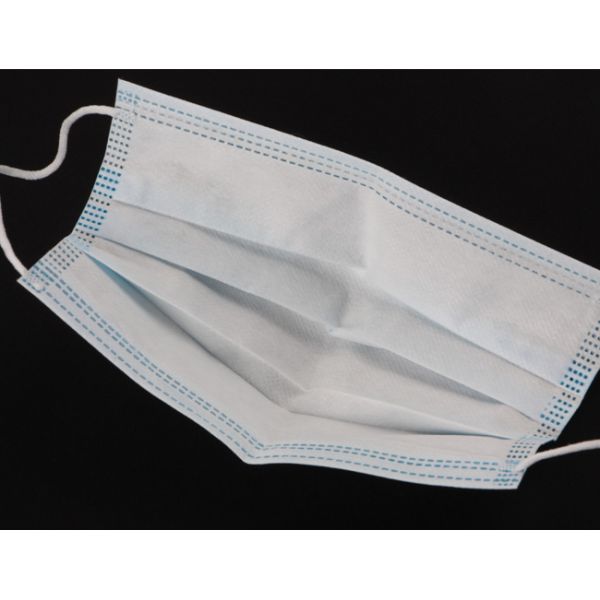Nonwoven 3ply Disposable Dust Mask Latex Free With Meltblown Filter Inside