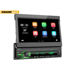 Выдвижная 7-дюймовая однодиновая автомобильная радиостанция Android Auto Head Unit
