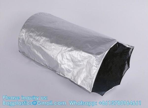 Composite Pure Aluminum Foil 200 L Drum Liners 55 Gallon Drum Liners Round Bottom Aluminum Foil Bag For Storage