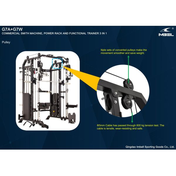 All In One Gym Multi-Functional Gym Equipment Power Rack Smith Machine With Weight Stack