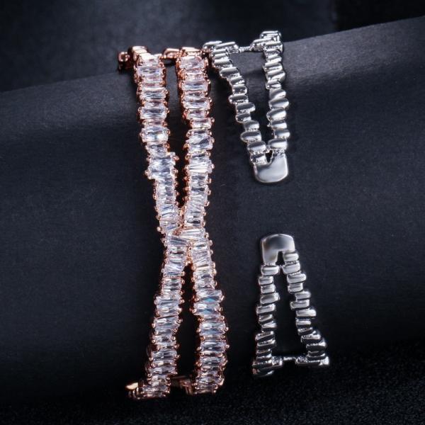 Various Shaped  Bracelet Geometric Bezel Cubic Zirconia AAAA CZ Tennis Bracelet Classic Fashion Women Bangle Jewelry