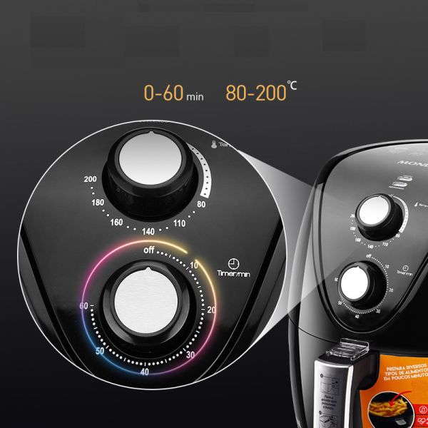 Monda 4.5L Smart Air Fryers Home 1500 Watt 4.8 Quart