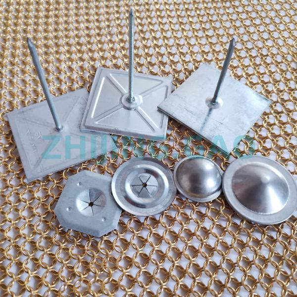 Ferramentas de fixação auto-aderentes de metal de lã de rocha de 50 mm