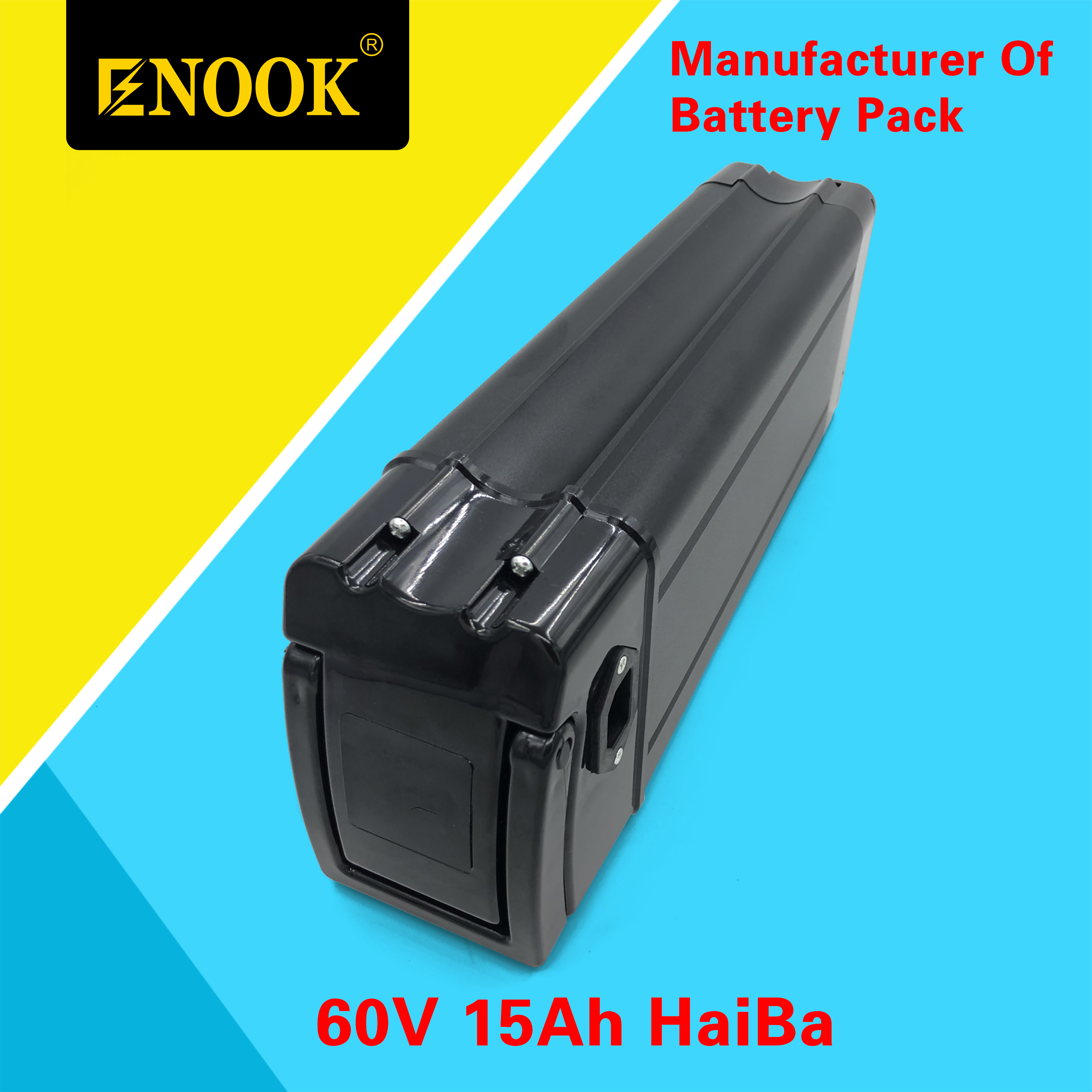 Черный тип аккумулятор для велосипеда 1200 Вт 60 Вт 20 Ач Литийный аккумулятор