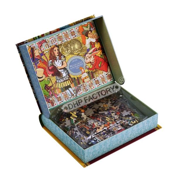 Boîte de rangement de style livre premium pour afficher des produits élégants et sécurisés