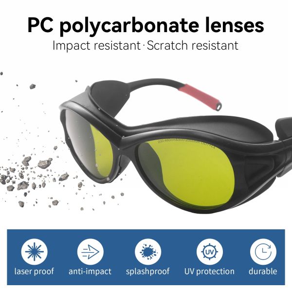 FOR LASER GLASSES 1064nm safety glasses laser protection glasses laser protection glasses ipl safety glasses 200-460nm 900-2000nm protector laser fiber laser glasses laser welding glasses laser safety