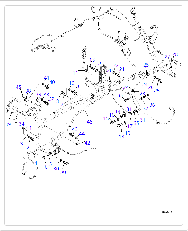 207-06-77112 2070677112 Arnês de fiação para excavadora KOMATSU PC300 PC350