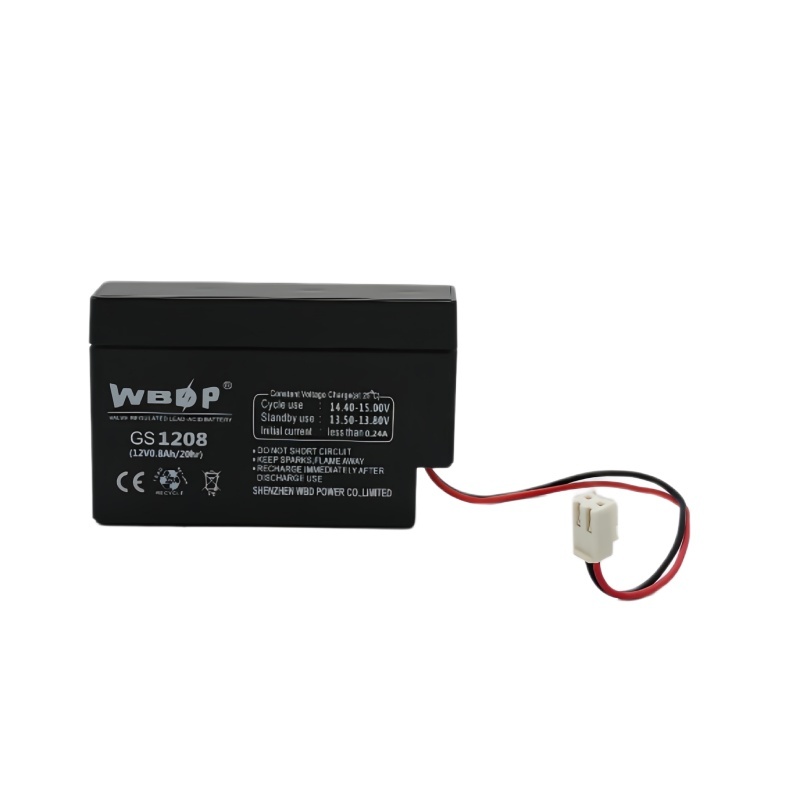 0.8AH 12V AGM Battery Slim Mini Lead Acid Battery For UPS Solar Power Alarm System Security Cars Toy