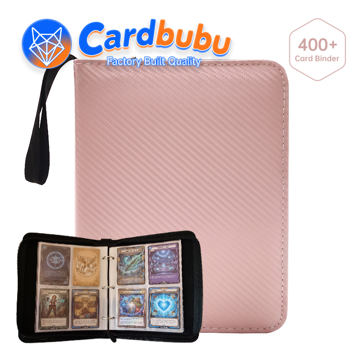 OEM  Trading Card Binder 4 Pockets Zipper Closure  Pokemon Card Book