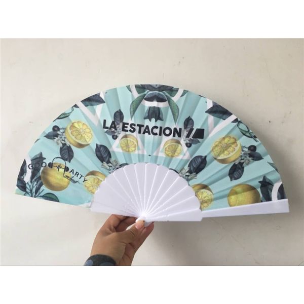 Custom Advertising Promotional Type Plastic Hand Fan Cheap Plastic PP Hand Fan