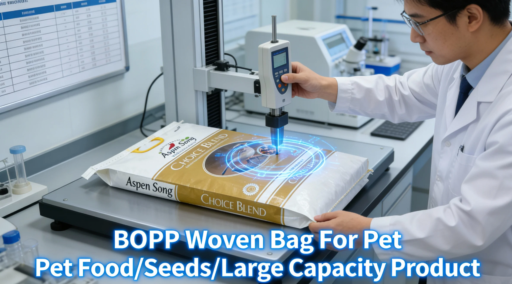 Heavy Duty 20KG 25KG PP Woven Dog Food Bags - Tear-Proof, Moisture-Proof & Large Capacity, Food Grade for Pet Feed Storage