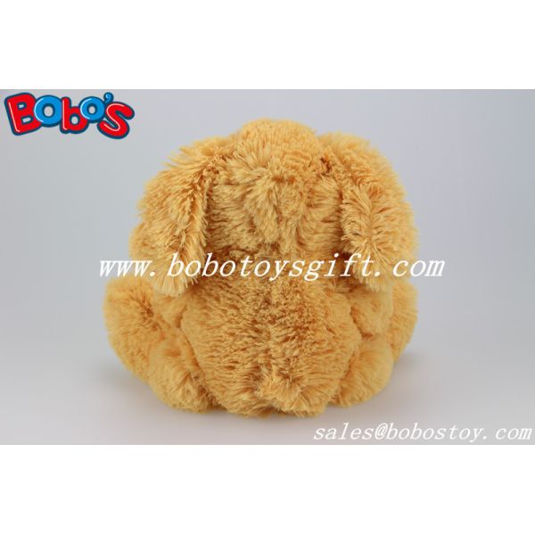 Brown Dog Stuffed Animal Toy With Pink Heart Pillow