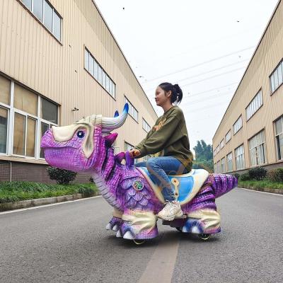 Centre commercial électrique Robotique Animatronique Dinosaure Ride sur scooter pour les enfants