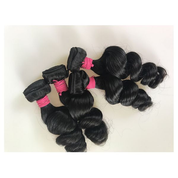 Unprocessed 100% Brazilian Virgin Hair / Loose Wave Human Hair Extensions