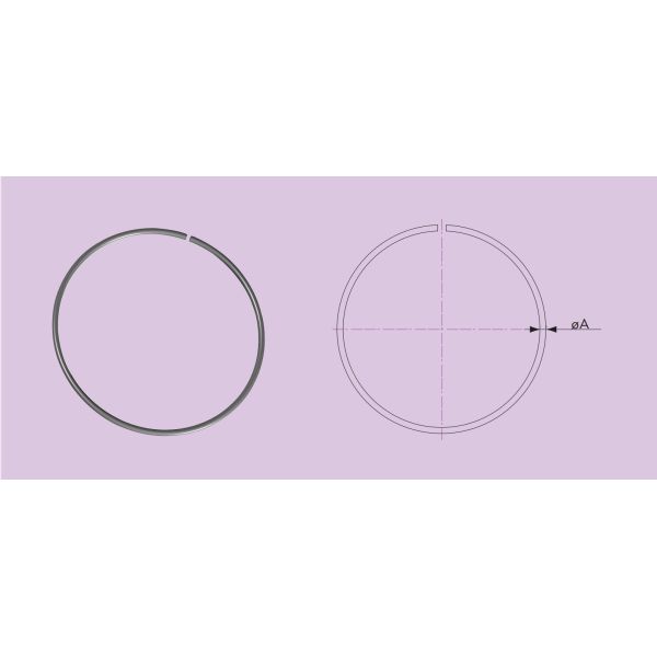 SS304 ISO Split Retainer Ring For ISO Rotatable Flange