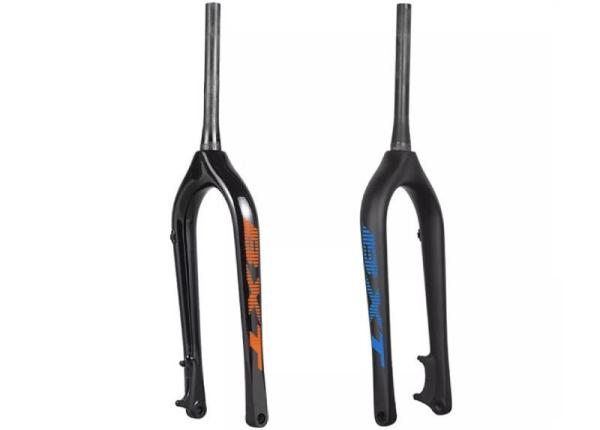 Bike Carbon Fiber Gravel Fork Snow Beach Fat Tire Bicycle Hard Forks 26 Disc Brake