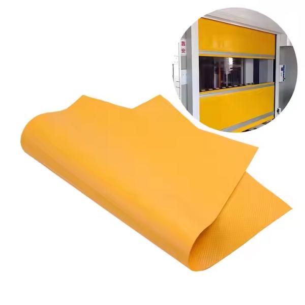 UV Resistant PVC Tarpaulin Roller Door Fabric 100% Polyester Coated Tarpaulin Rolling Fabric
