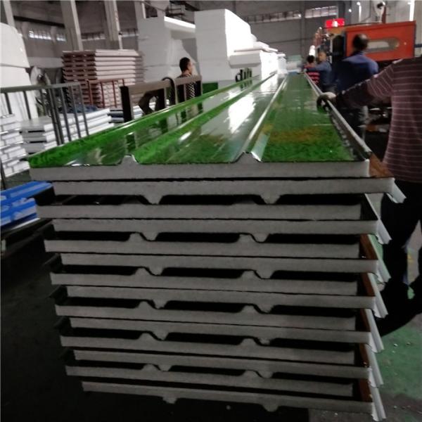 50mm wood grain steel sheet eps sandwich panel boards with 12kg for prefab house