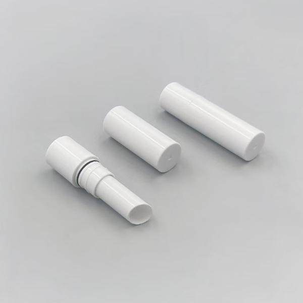 Metallic Lipstick Tube with Screen Printing Lip Gloss Container and Plastic Balm Tube Closure