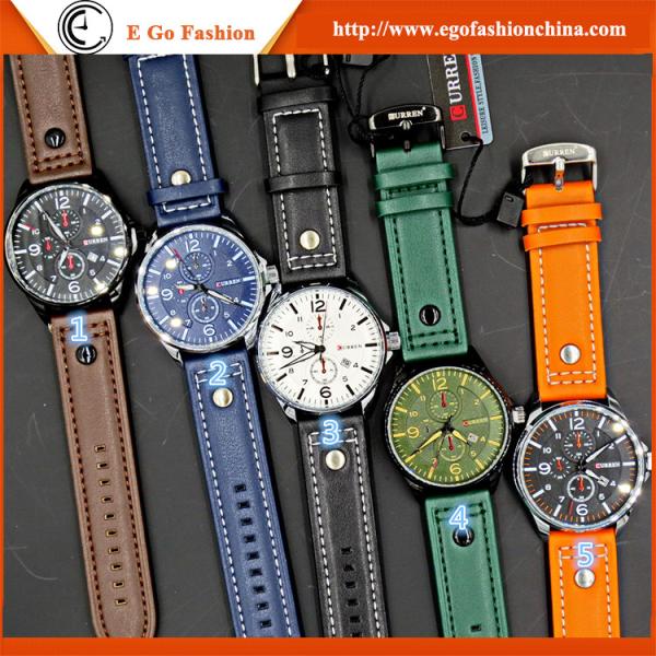 CS Watch Blue Black Orange Army Watch Stainless Steel Back Watch Quartz Analog Watches Man