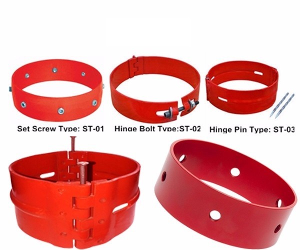 Hinged / Screw Type Oilfield Cementing Tools Stop Collar API For Casing Centralizer