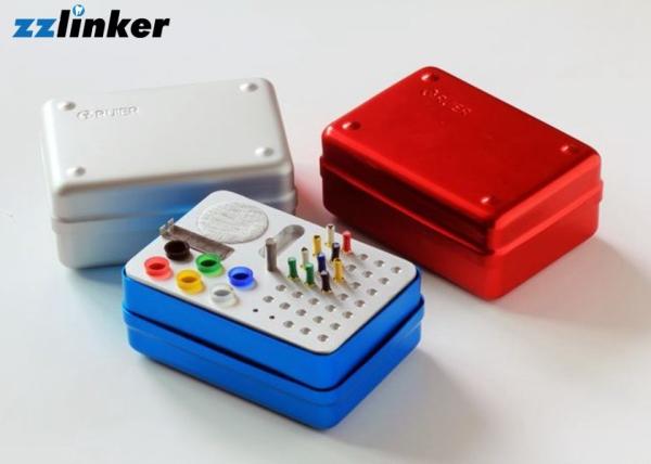 35holes Dental Bur Box For Abrasive Bur Gutta Percha Points Box Autoclavable Aluminium