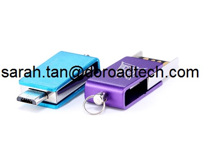 OTG Mini Gift Colorful USB Flash Drive for Mobile Phone/Smart Phone with Full Capacity