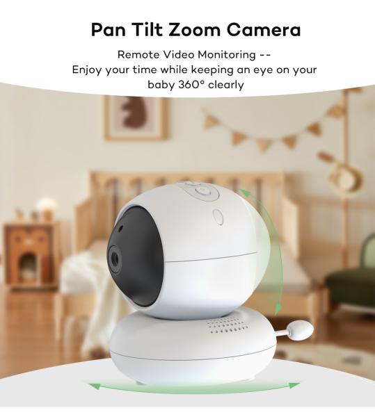 5 Inch Wireless Baby Monitor with 2.4GHz FHSS and Night Vision