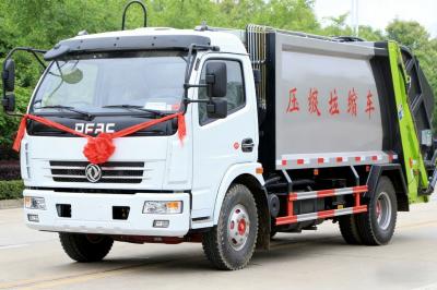 8cbm Rear Loader Compressed Compactor Garbage Truck Dongfeng Garbage Compactor