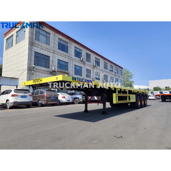 40 Feets Flatbed Container Semi Trailer 40T Mechanical Suspension