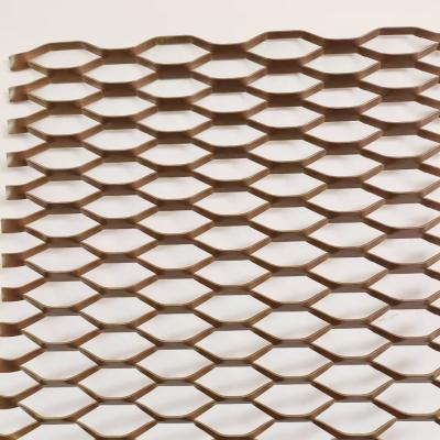 3mm-5mm Thick Powder Coated Expanded Aluminum Wire Mesh For Decorative Buildings