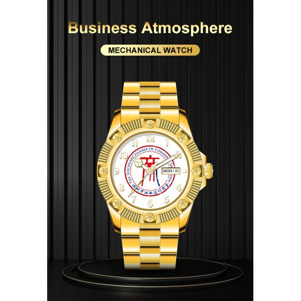 Waterproof Men's Mechanical Watch With Sapphire Crystal