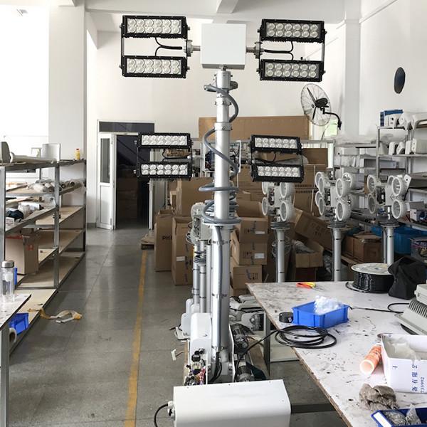 roof mounted 12V LED truck telescopic mast light tower 2.5m system