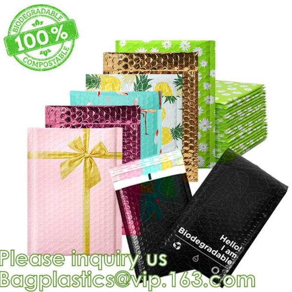 Re-close Lipstick Mascara Travel Packaging, Bubble Padded Zipper Bag, Cushioned Postal Bags With Zipper