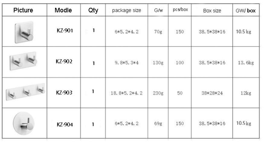 Strong Hold 3M Extra Strong Self Adhesive Hooks Bathroom Metal Coat Wall Hook